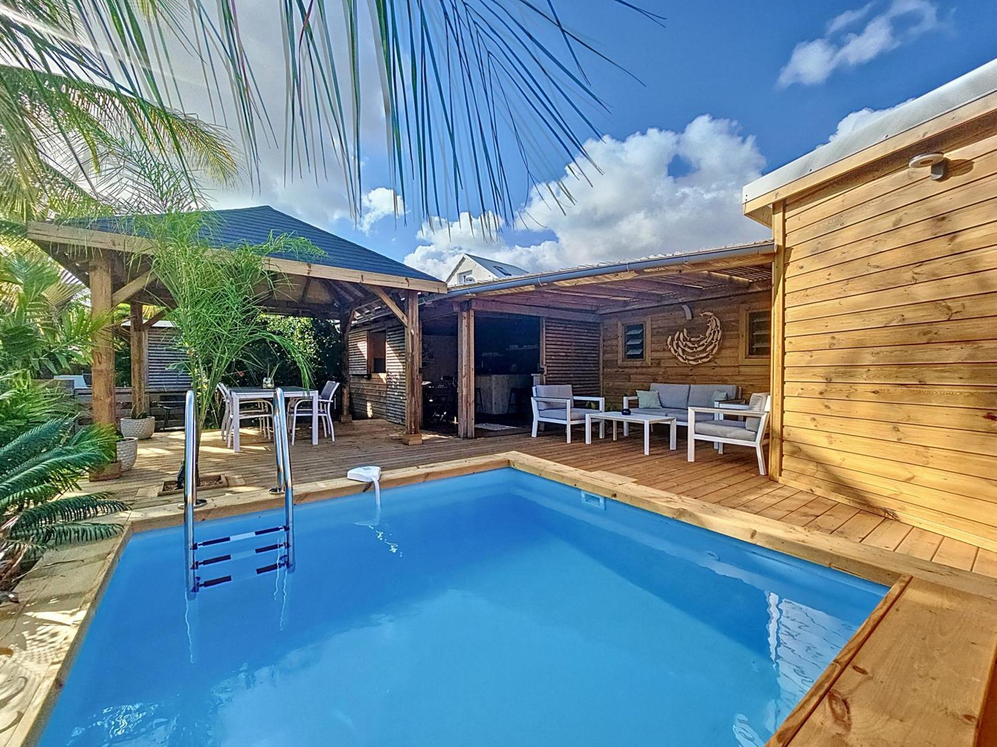 Villa L'Anjou Creole A Sainte Anne En Guadeloupe Avec Piscine Privee Et 2 Chambres Pour 4 Personnes Sainte-Anne (Grande-Terre) Exterior foto
